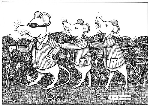 Three mice. Три слепых мышонка. Три Слепые мыши. Сказка три слепых мышонка. Слепые мыши из мультика.